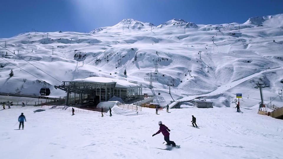 Flexhenbahn system, St Anton side.