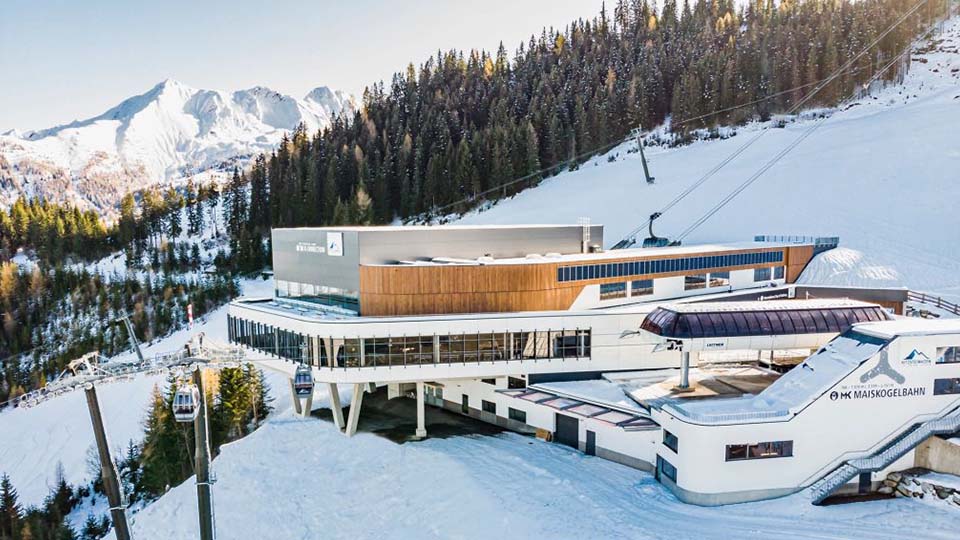 MK-Maiskogel top station and the connection to 3K K-onnection. ©Kitzsteinhorn. 