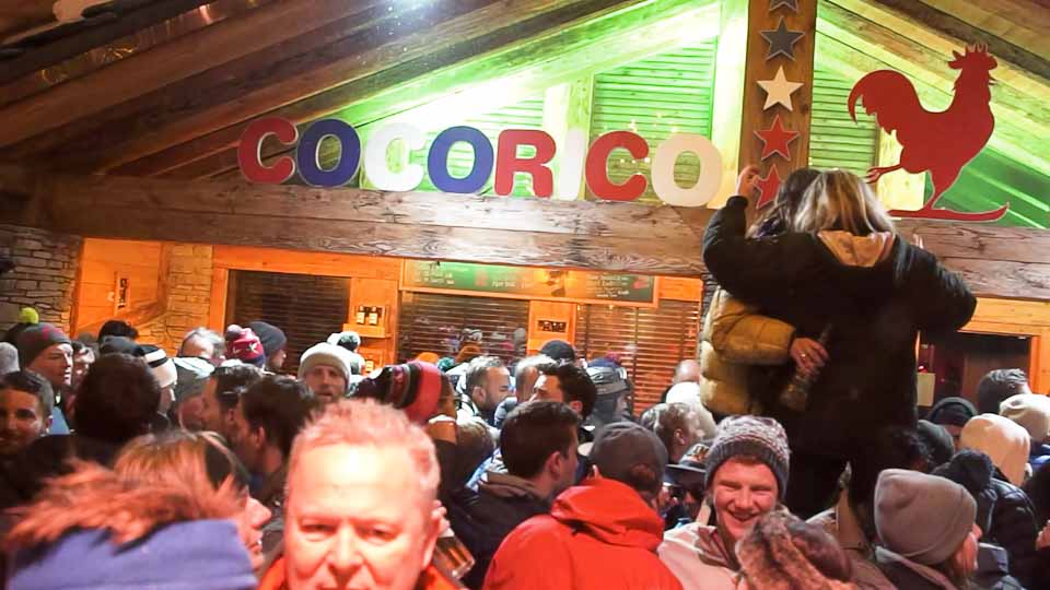 Cocorico apres-ski bar in Val d’Isere.