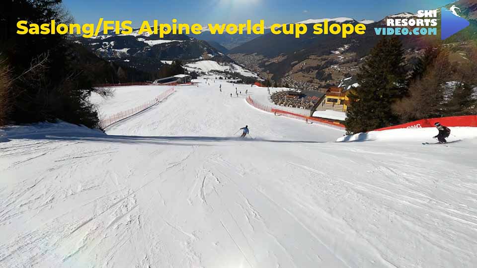 ‘Saslong’ or FIS  Alpine world cup slope, is the most famous run