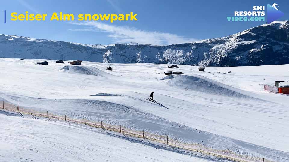 The best snow park included in the Val Gardena skipass