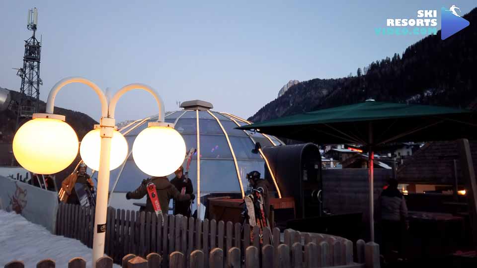 Siglu, an igloo-shaped venue. The best option for Apres-ski in Ortisei