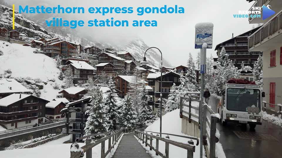 Matterhorn Express Gondola village station area