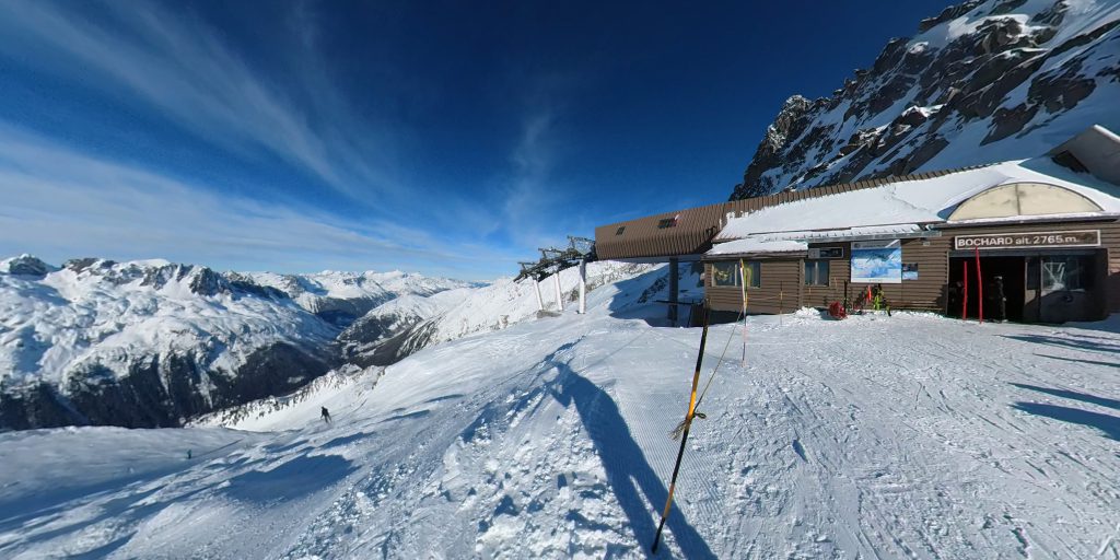 Buchards top station at 2765m. the highest point currently